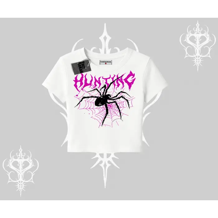 Beyaz Babby Tee Autumn Spider