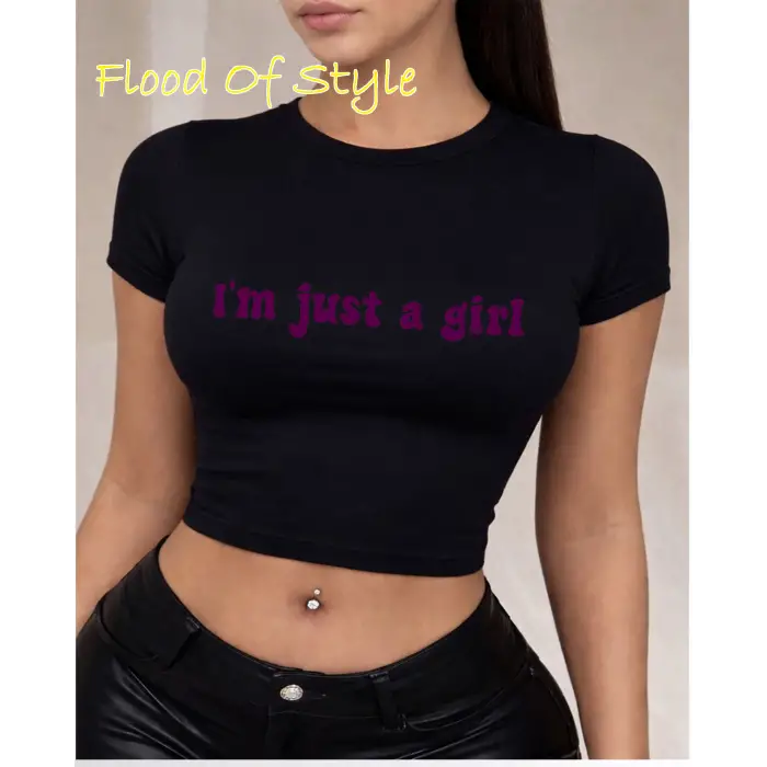 Beyaz Babby Tee ımjustagirl Özel tasarım