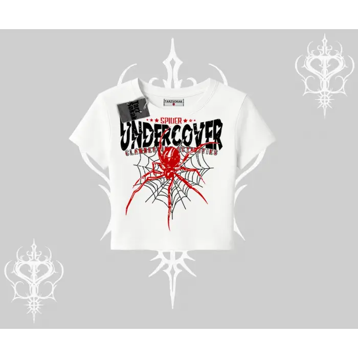 Beyaz Babby Tee Spider Undercover