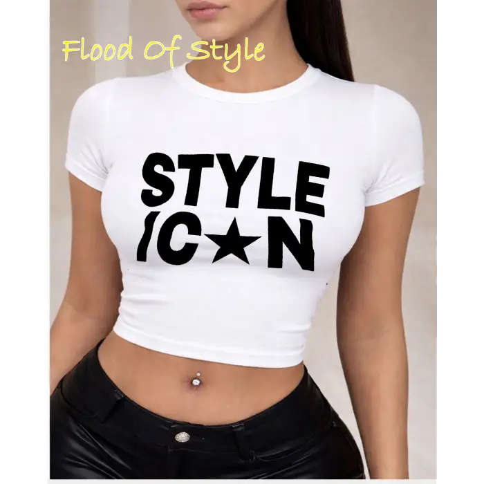Beyaz Babby Tee style Özel tasarım