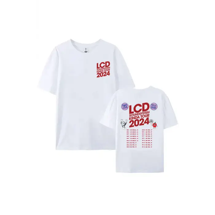 Beyaz Electronic Rock Band LCD Soundsystem Short Sleeve Summer