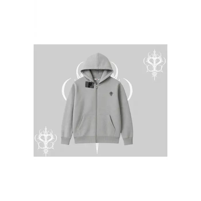 Beyaz Hırka Sweatshirt Özel logolu