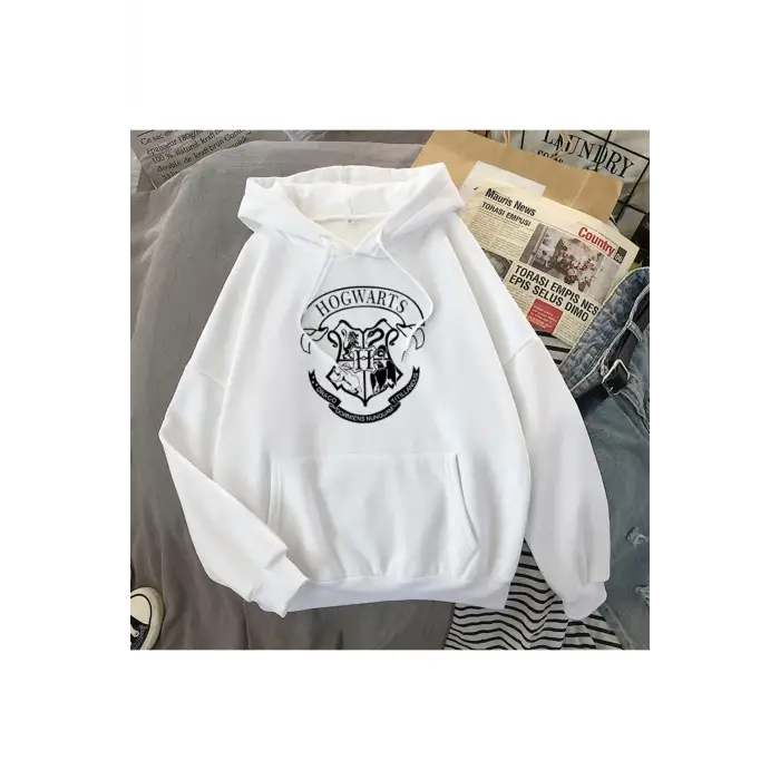 Beyaz Hogwarts Printed Autumn Winter Long
