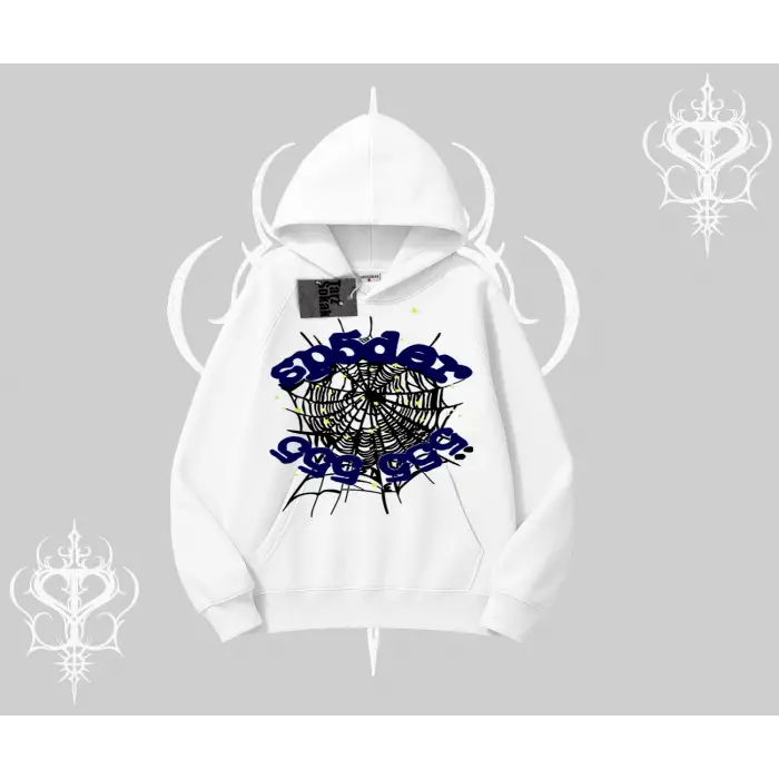 Beyaz Kapşonlu Sweatshirt Sp55der