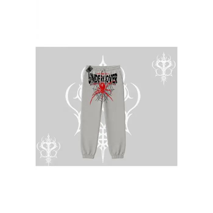 Beyaz Lastikli Eşofman Altı Spider Undercover