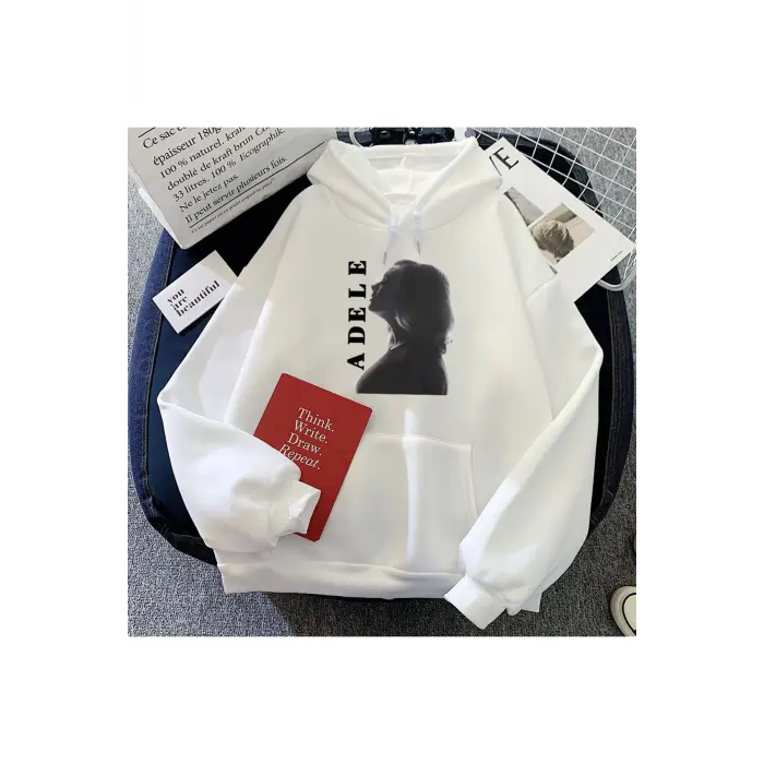 Beyaz Münih tur Adele Hoodies Moletom rahatgüz Unisex