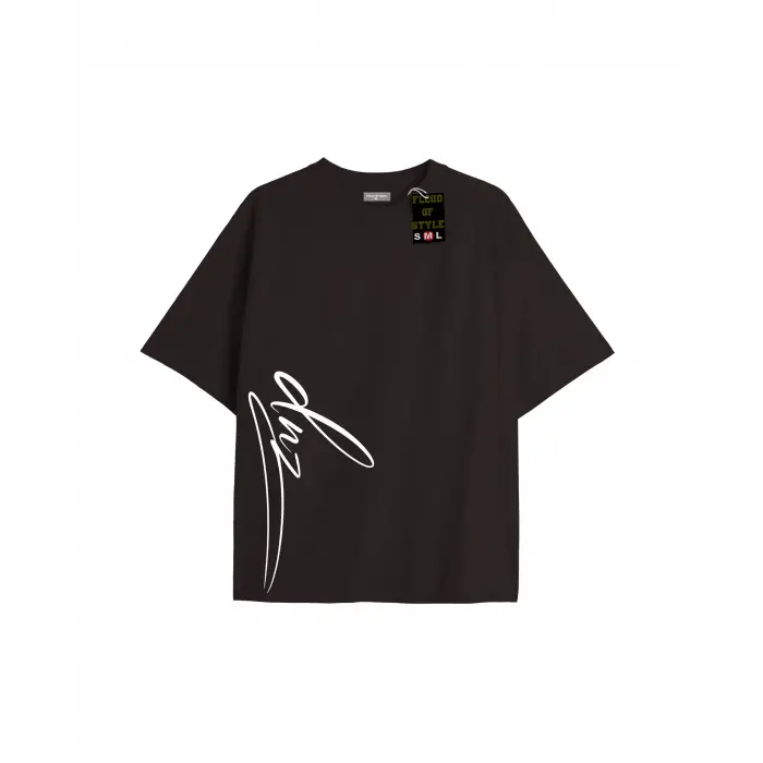 Beyaz Oversize T-shirt dnz minimal Özel tasarım