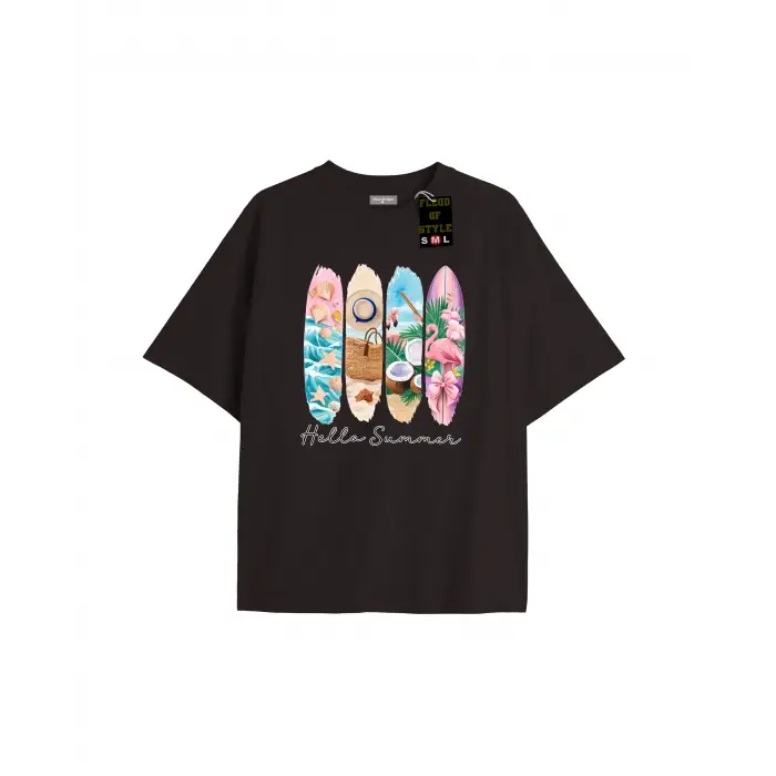 Beyaz Oversize T-shirt helosummer Özel tasarım