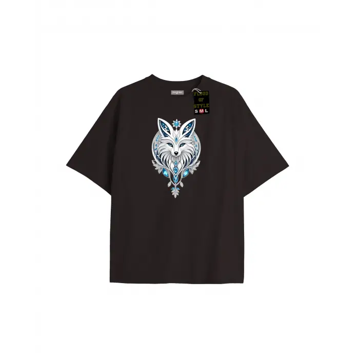Beyaz Oversize T-shirt kurt Özel tasarım