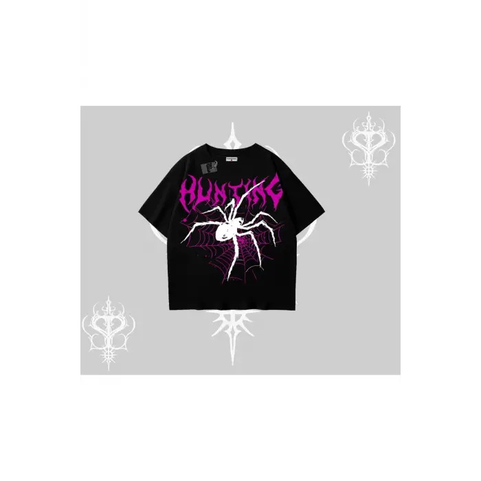 Beyaz Oversize Tişört Autumn Spider