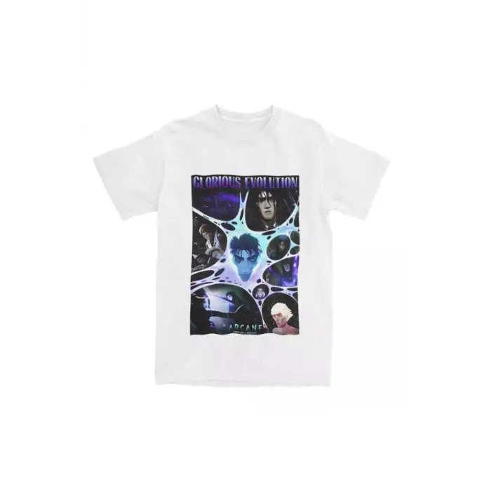 Beyaz VIKTOR Arcane anime japonya Anime baskı Harajuku Tee
