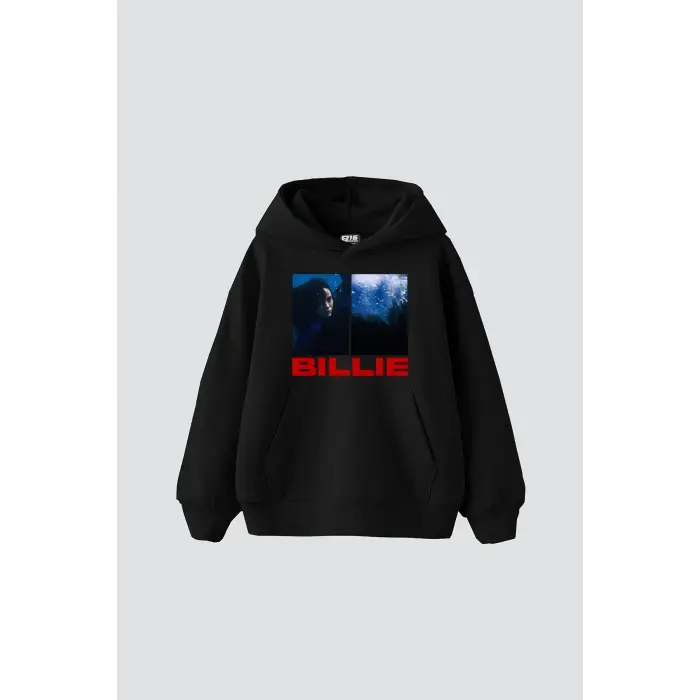 Billie Eilish Baskılı Oversize Unisex Siyah