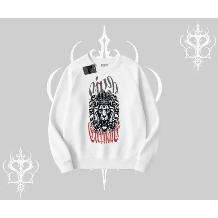 Biskilet Sweatshirt Crowned Lion Rock Authority Myth