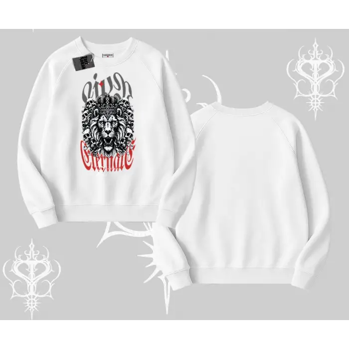 Biskilet Sweatshirt Crowned Lion Rock Authority Myth