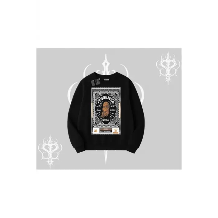 Biskilet Sweatshirt Fossilized Skull Underground Archive