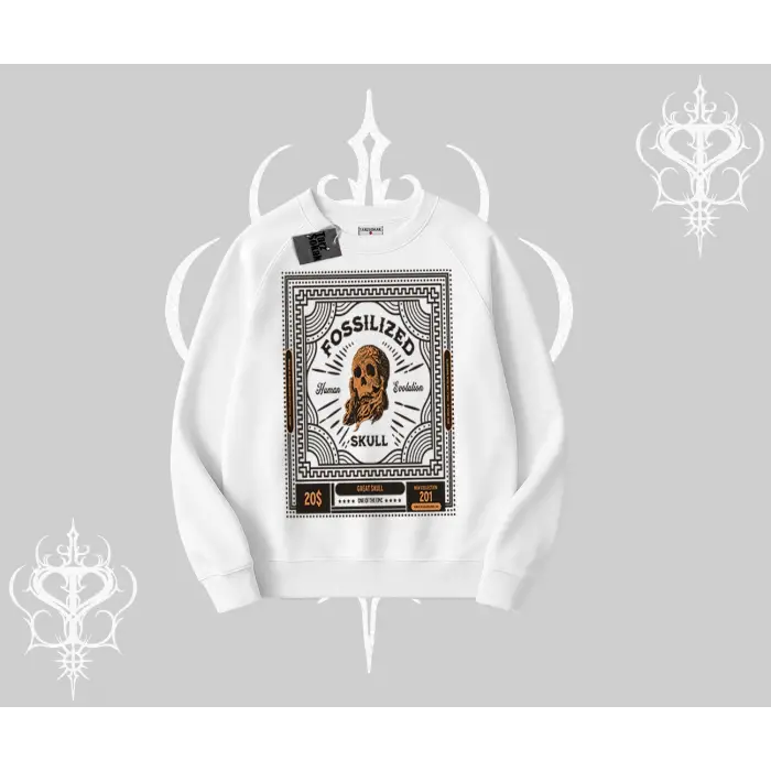 Biskilet Sweatshirt Fossilized Skull Underground Archive