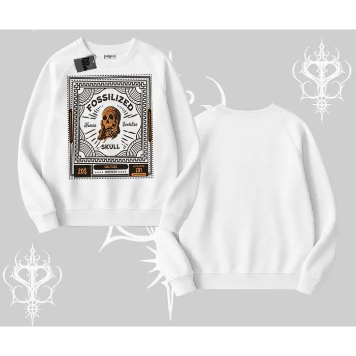 Biskilet Sweatshirt Fossilized Skull Underground Archive