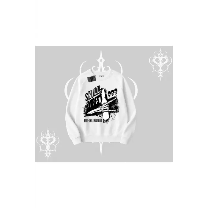 Biskilet Sweatshirt Skull Impact Bone Chilling Street Icon
