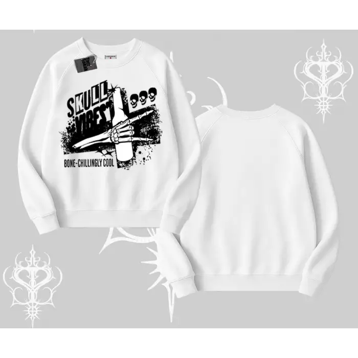 Biskilet Sweatshirt Skull Impact Bone Chilling Street Icon