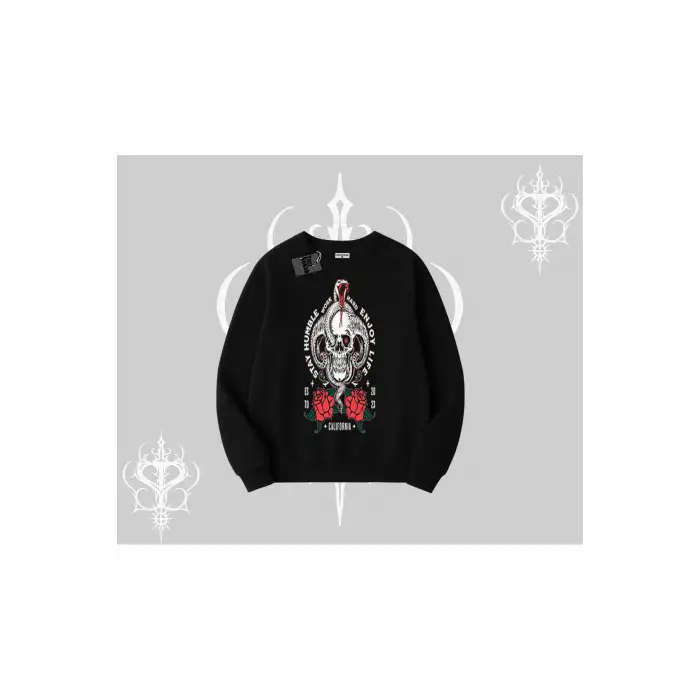 Biskilet Sweatshirt Stay Humble Work Hard Enjoy Life