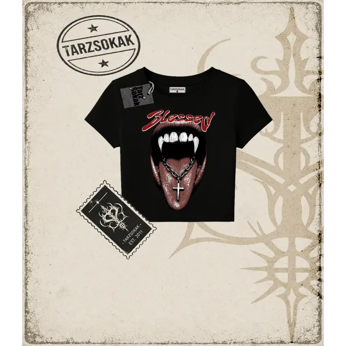 BLESSED Kadın Baby Tee