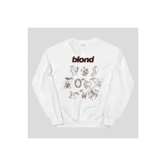 Blond Sweatshirt Beyaz