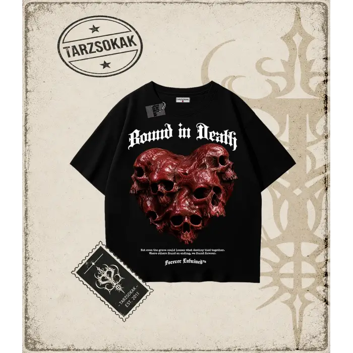 Bound In Death Oversize Unisex Tişört