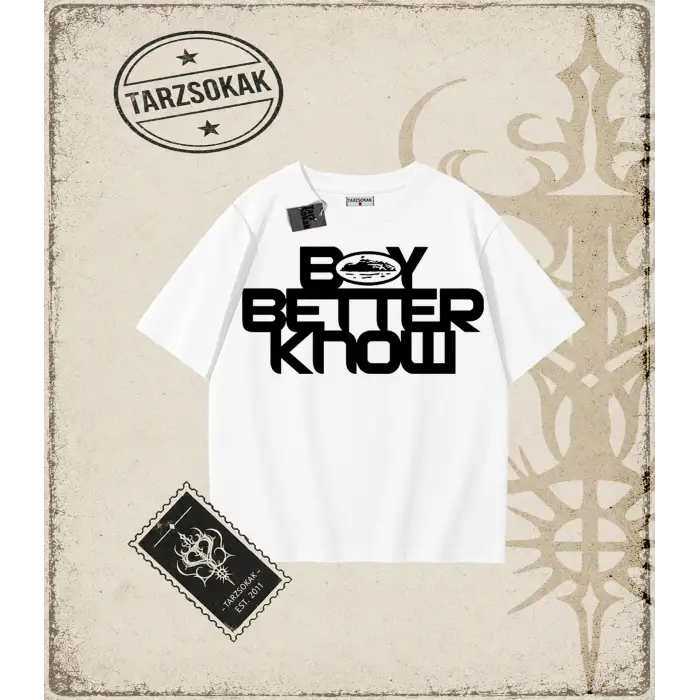 BOY BETTER KNOW Oversize Unisex Tişört