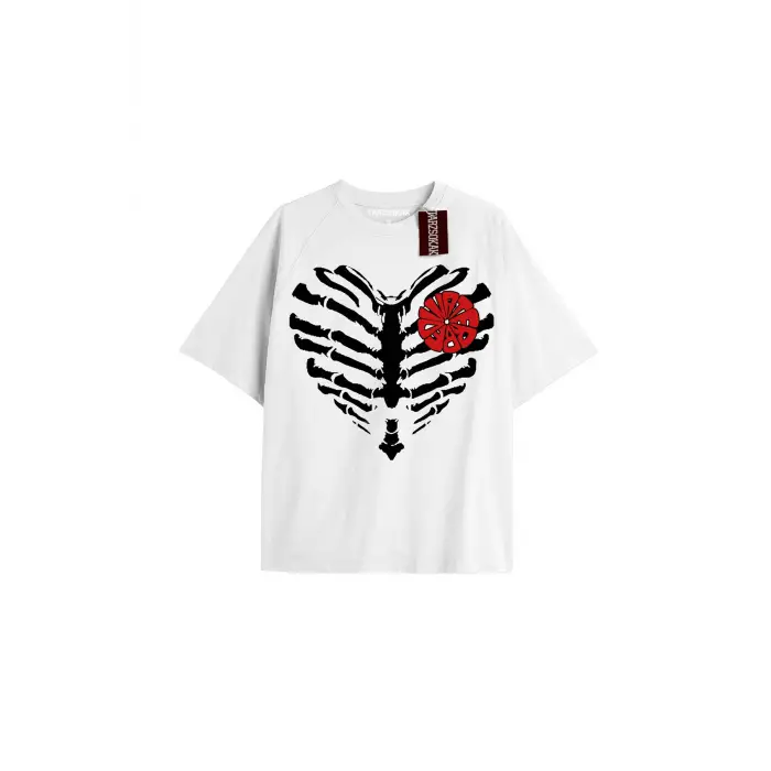 Brook Baskılı Oversize Kalıp Unisex T-shirt