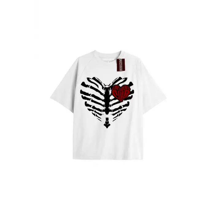 Brook Baskılı Oversize Kalıp Unisex T-shirt