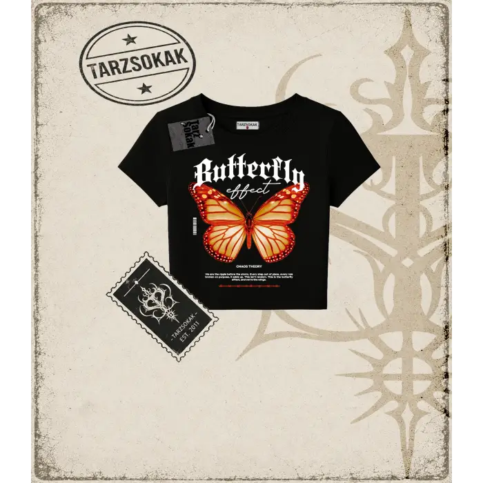 BUTTERFLY Kadın Baby Tee