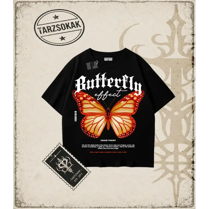 BUTTERFLY Oversize Unisex Tişört