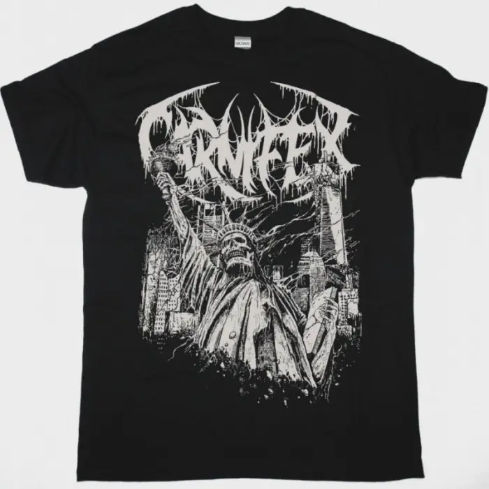 CARNIVORE RETALIATION NEW BLACK T-SHIRT ÖN VE ARAKA BASKILI