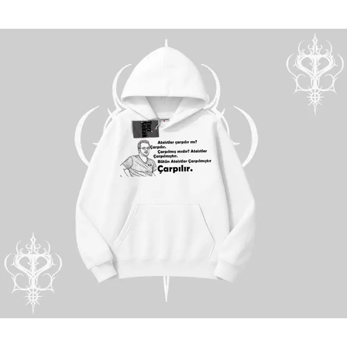 Çarpılır mı? Çarpılmıştır. Kapşonlu Sweatshirt