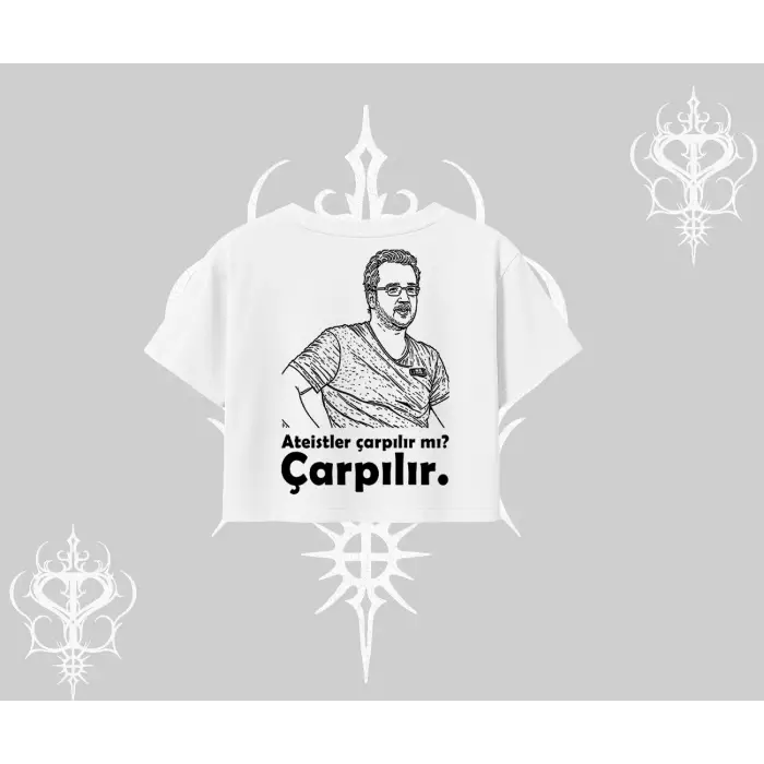 Çarpılır mı? Çarpılmıştır. Oversize Crop Tshirt