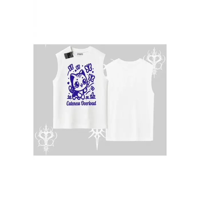 Catronaut Kedi Baskılı Kapşonlu Sweatshirt