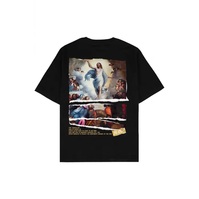 Christ Siyah Oversize Unisex T-shirt