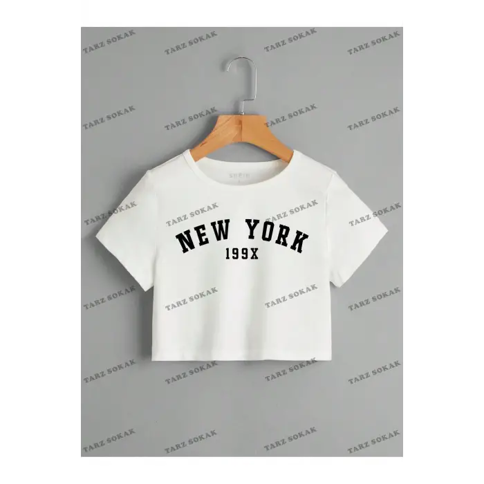Crop CKOD-232913 Harf Grafikli Kırpma