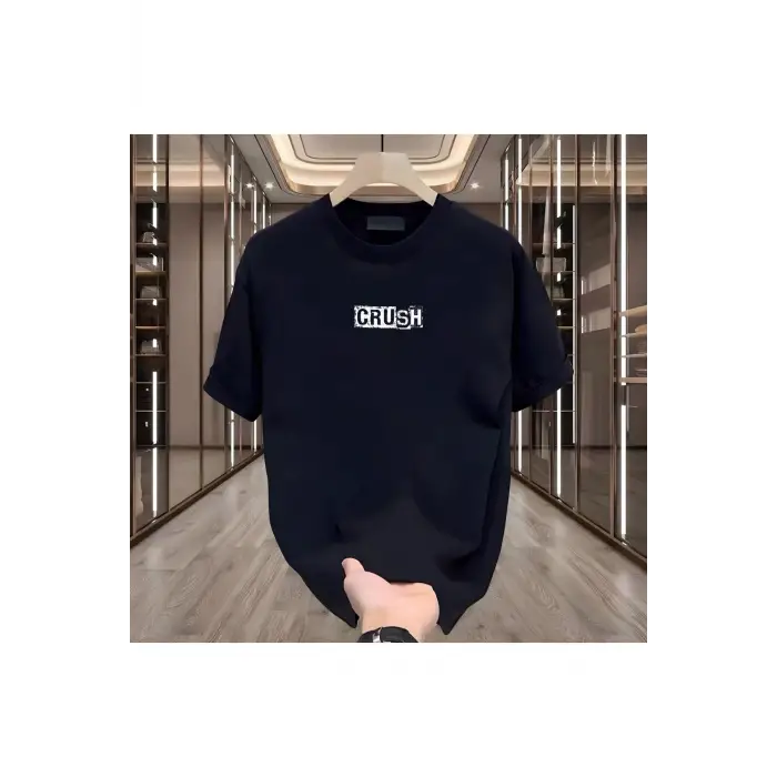 Crush Baskılı Siyah