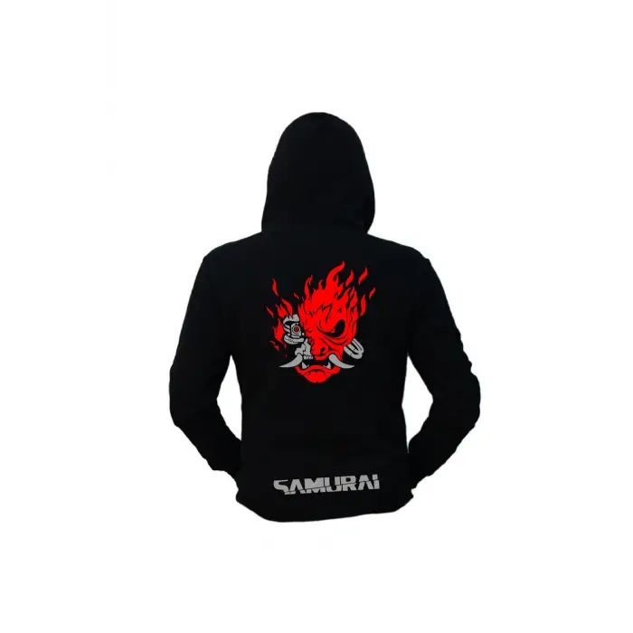 Cyberpunk Unisex Kapüşönlu Hoodie