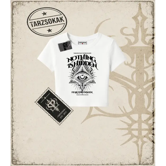DARK OCCULT FRONT Kadın Baby Tee