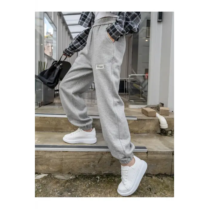 DAZY Slant Pocket Patch Detail Thermal Lined 4 Mevsim Eşofman