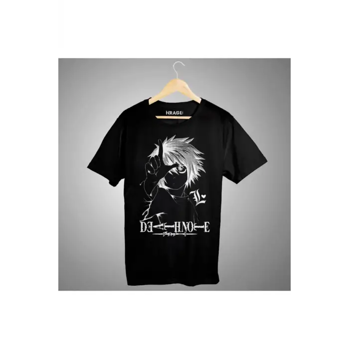 Death Note L Anime Siyah Tişört
