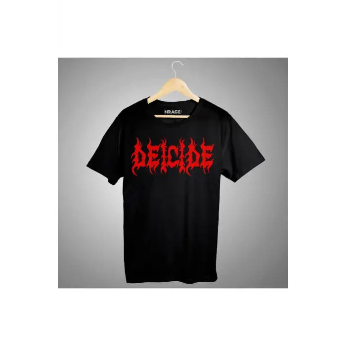 Deicide Rock Band Siyah Tişört