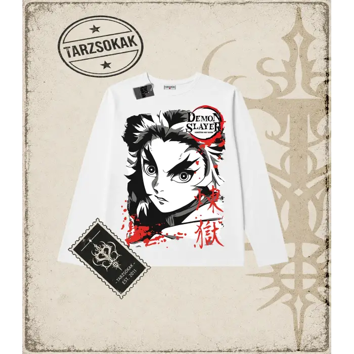 Demon Slayer Anime Baskılı Long Sleeve