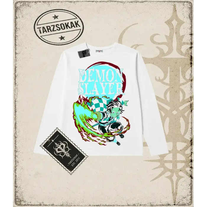 Demon Slayer Anime Baskılı Long Sleeve