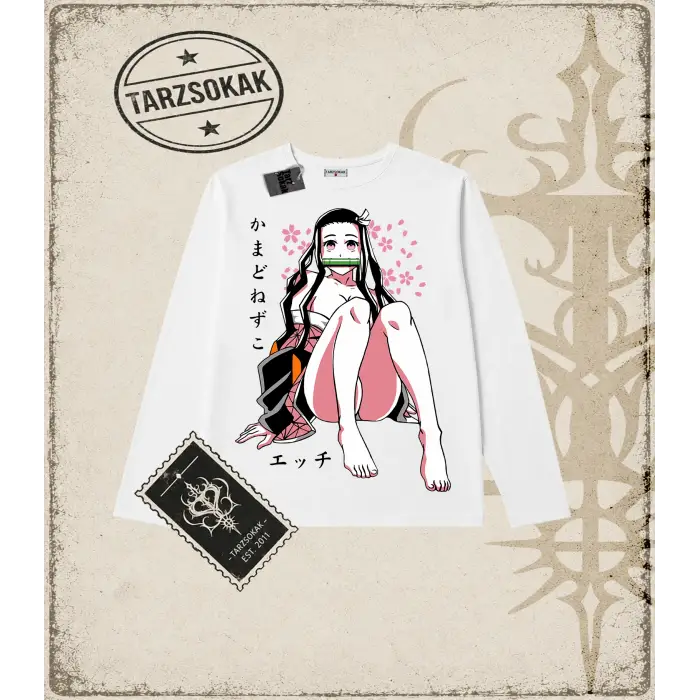 Demon Slayer Anime Baskılı Long Sleeve