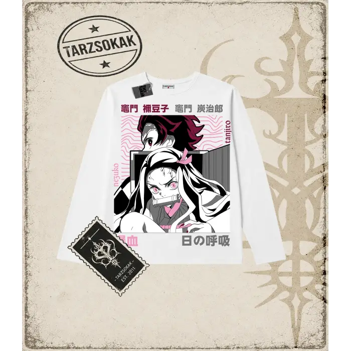 Demon Slayer Anime Baskılı Long Sleeve