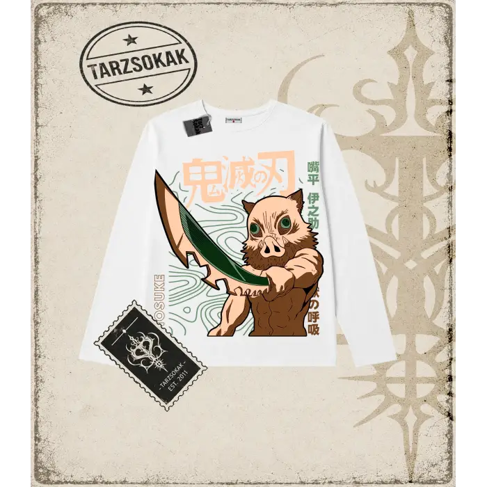 Demon Slayer Anime Baskılı Long Sleeve