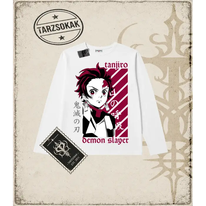 Demon Slayer Anime Baskılı Long Sleeve